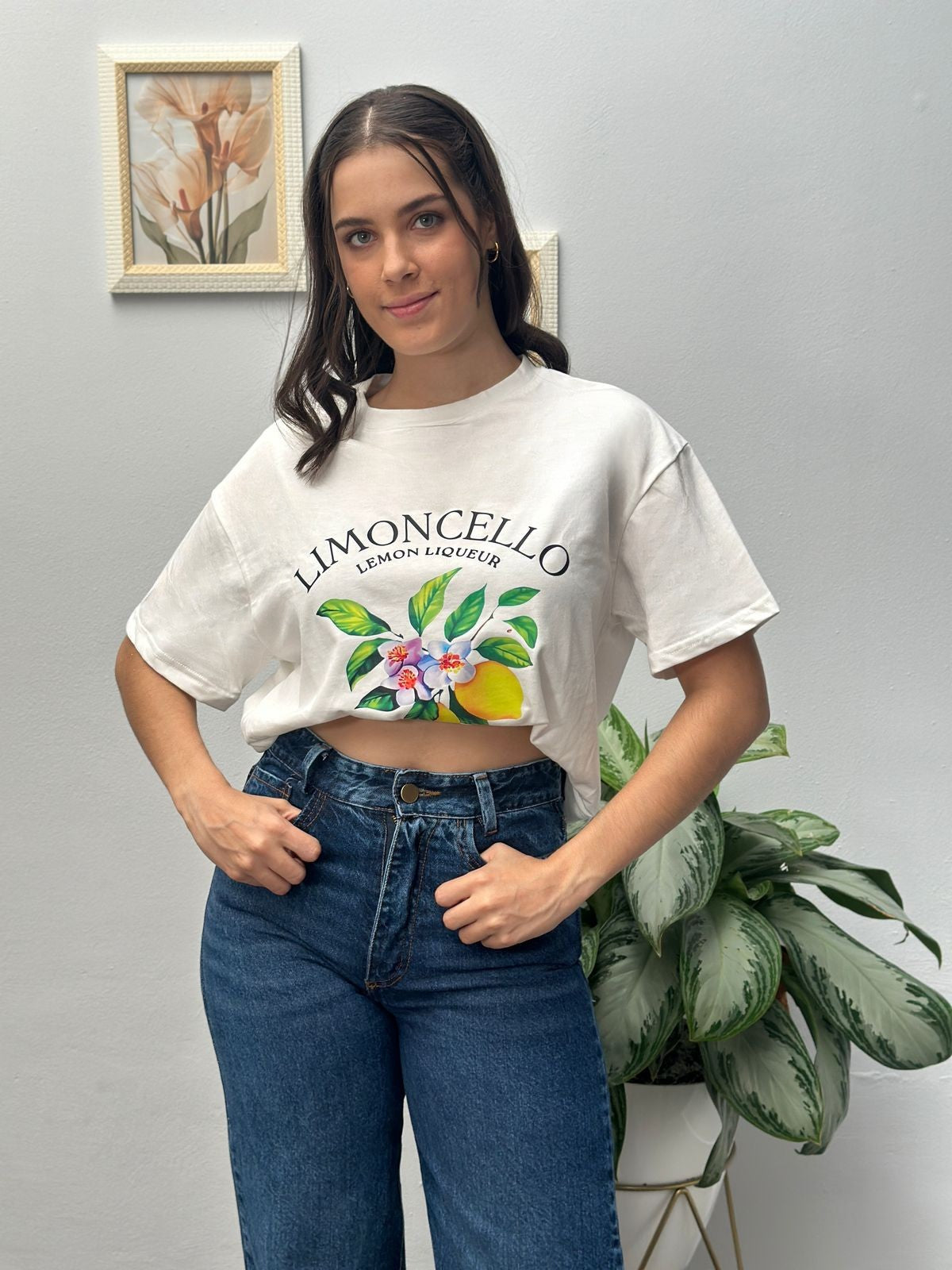 Basica Oversize Blanca Limoncello