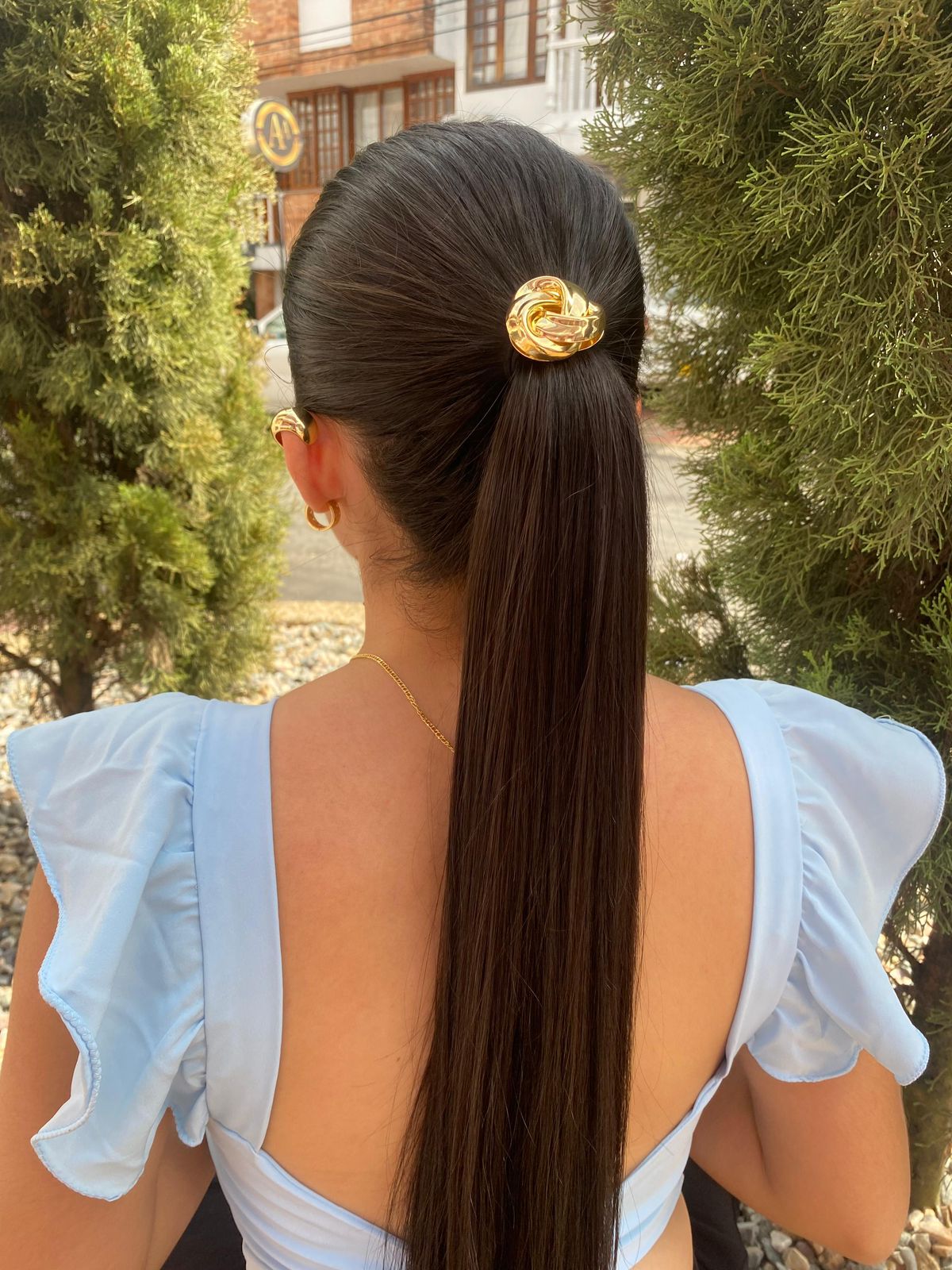 Hair Clip Nudo Cruzado