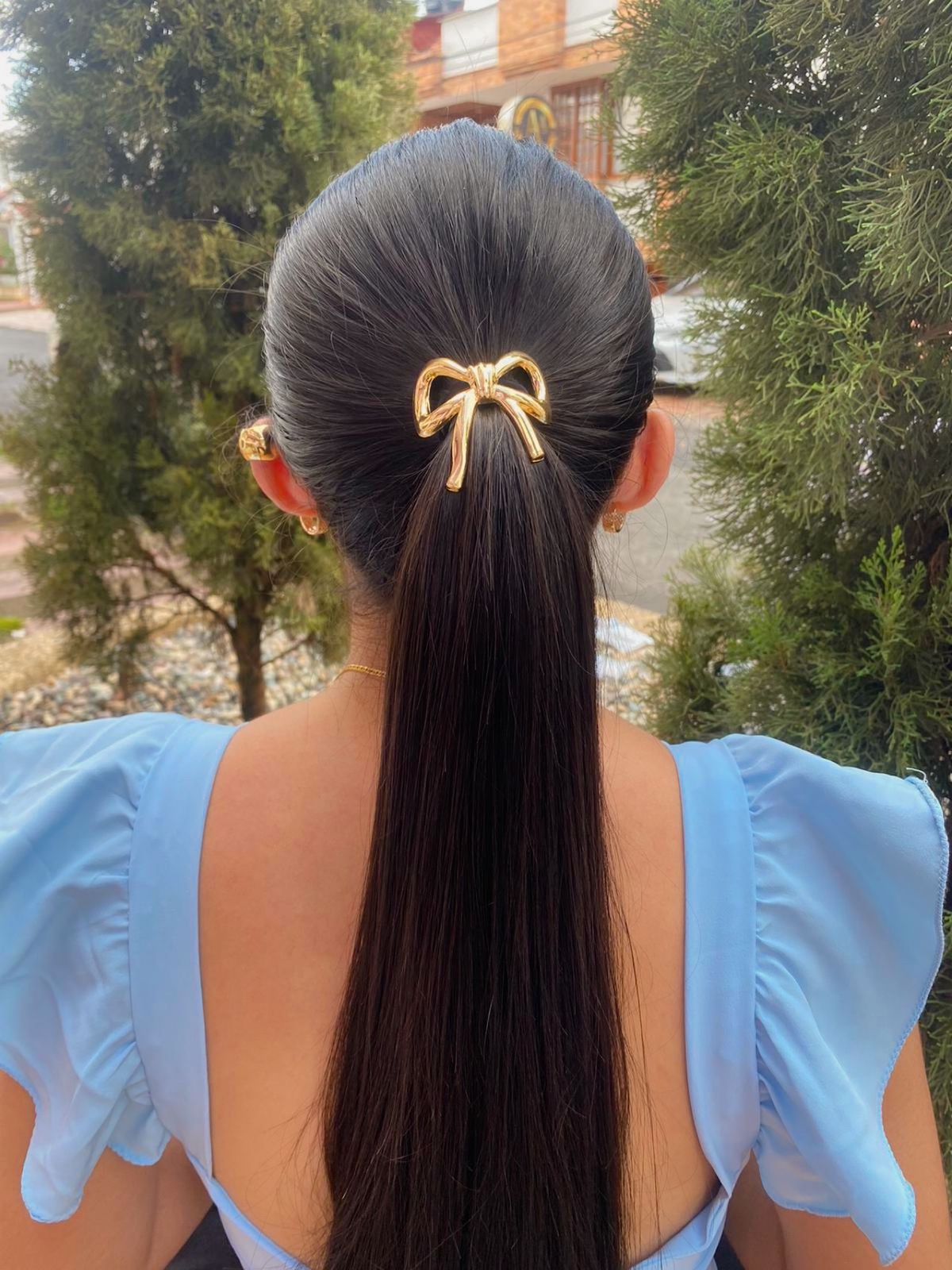 Pony Cuff Moño Liso