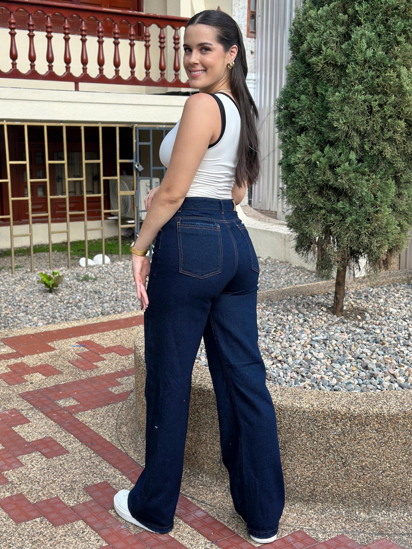 Jean Wide Leg Oslo Oscuro