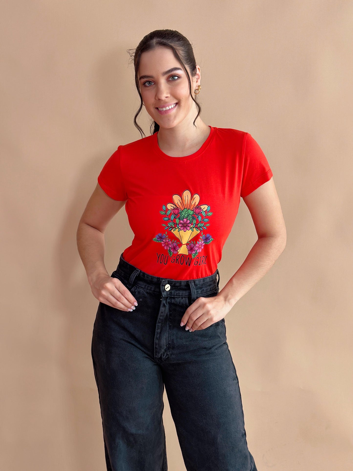 Básica Estampada Roja You