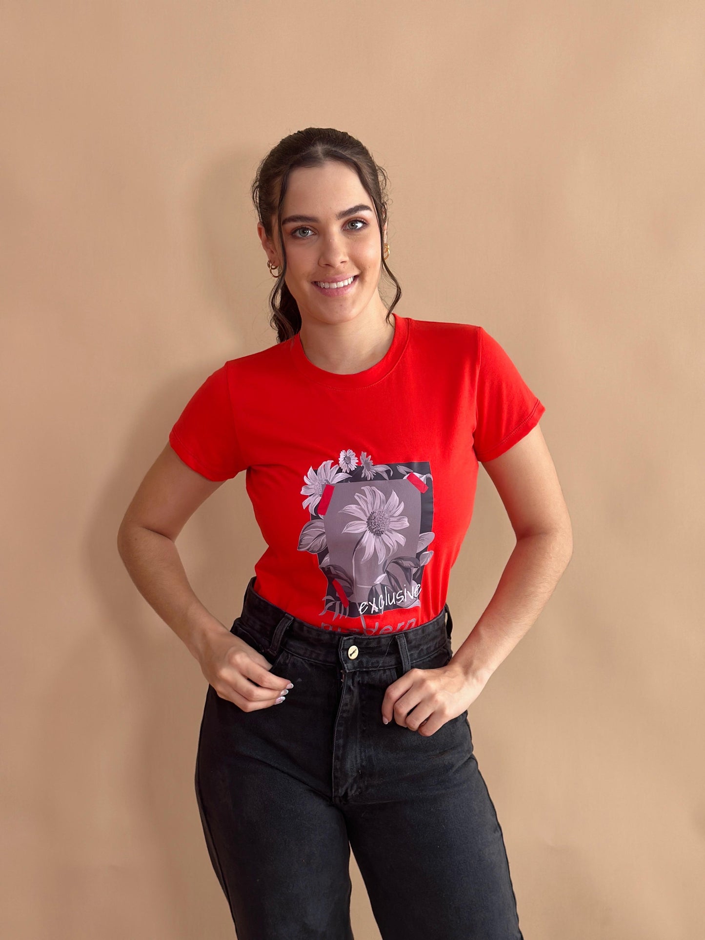 Básica Estampada Roja Exclusive