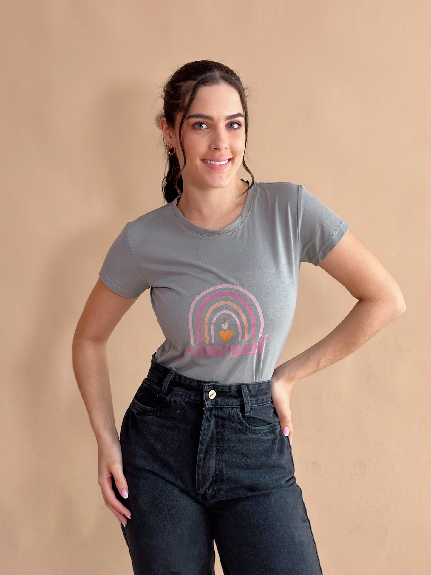 Básica Estampada Gris Yourself