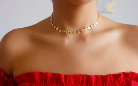Chocker Estrellas Grabado