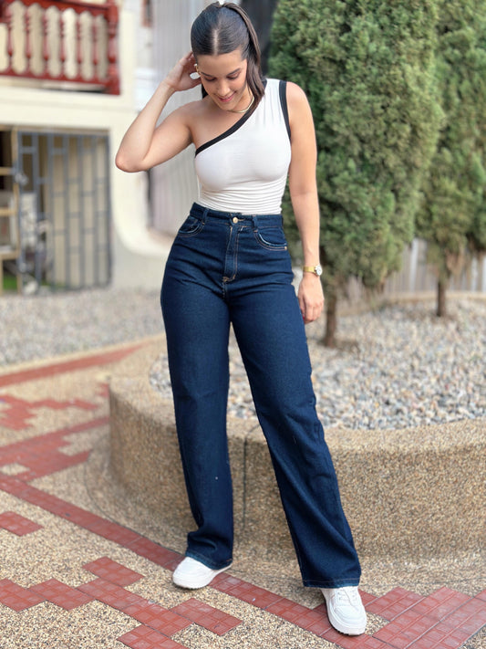 Jean Wide Leg Oslo Oscuro