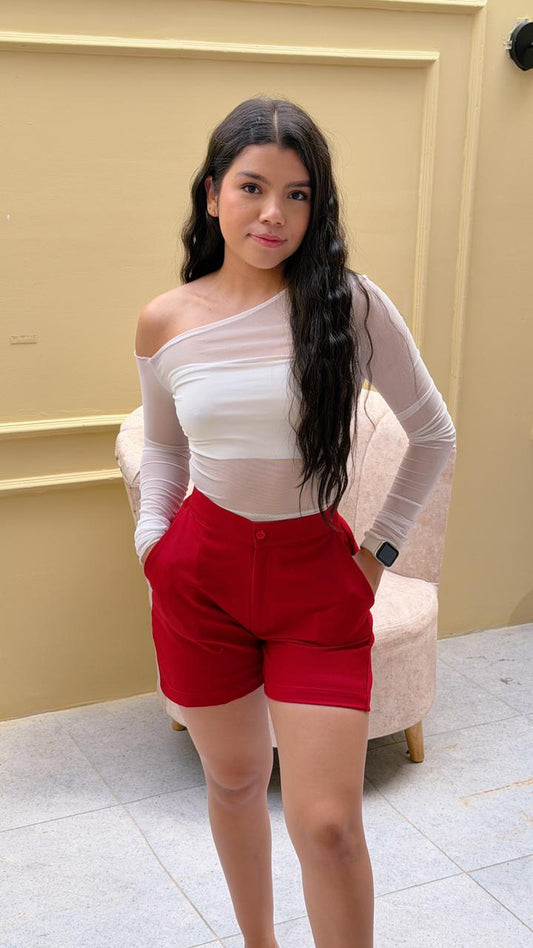 Short Singapur Vino Tinto