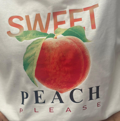 Básica Oversize Blanca Peach