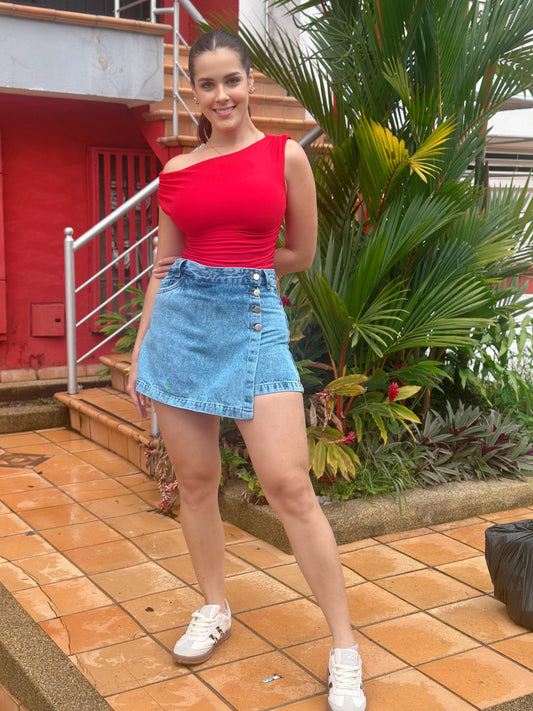 Falda Short Maldivas Claro